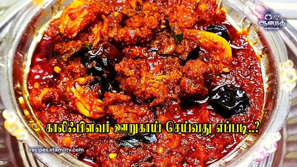 Cauliflower Pickle Recipe in Tamil